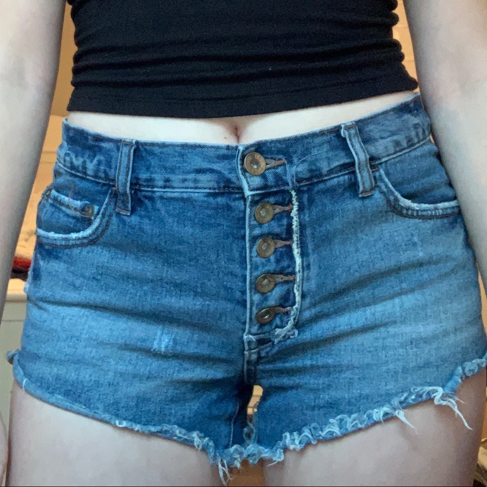 Free People Jean Shorts